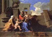 Nicolas Poussin The Saint Family on the stair oil painting